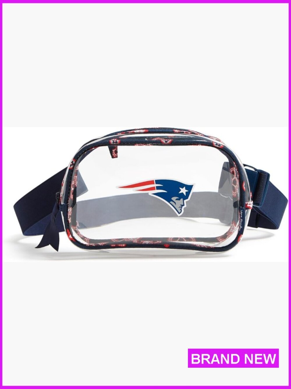 Clear Small Stadium Approved Fanny Pack Adjustable Waist Strap Crossbody